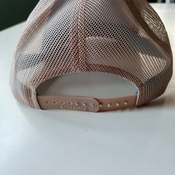 The Squire Chatham MA Trucker Hat by Richardson 112 teal tan mesh snapback NWOT - Picture 5 of 5